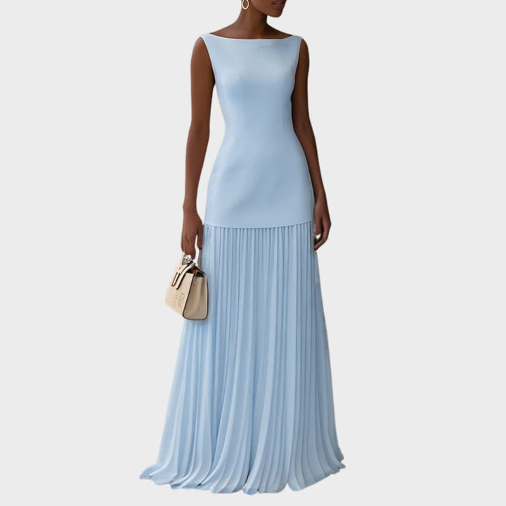 Rowina | Robe sans manches avec plis fluides