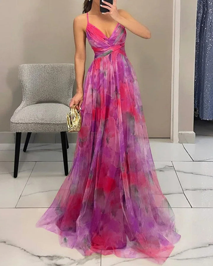 Bella - Robe Maxi Florale Élégante