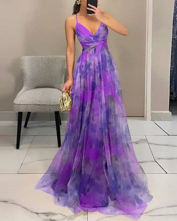 Bella - Robe Maxi Florale Élégante