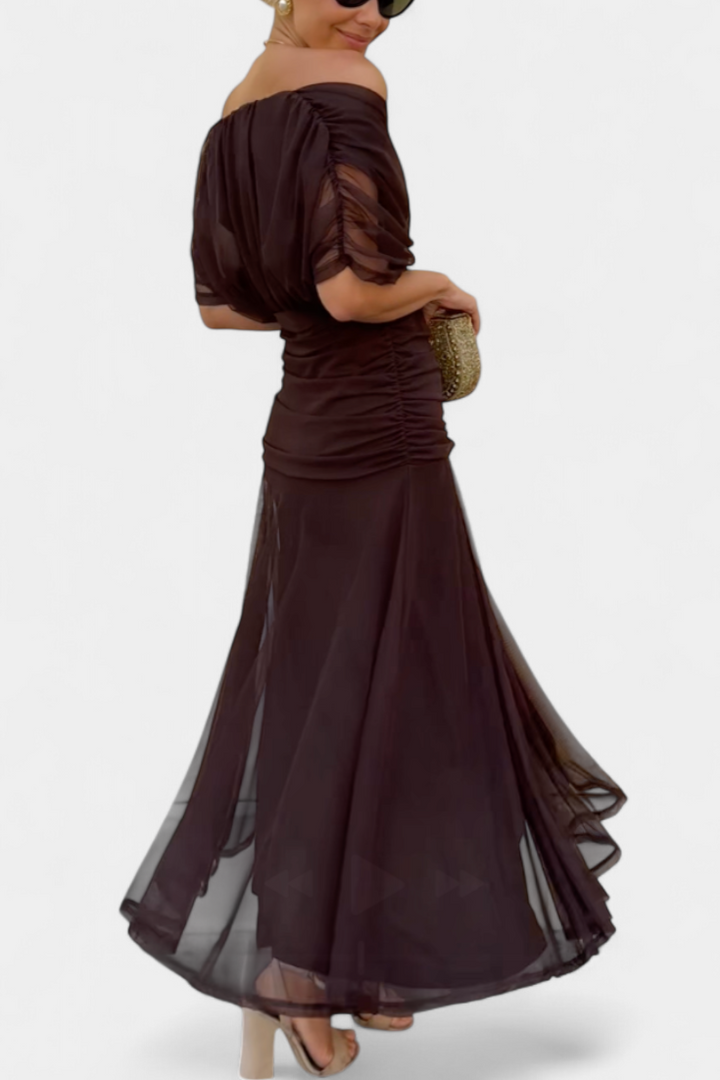 Sophia - Robe Plissée Florale Élégante