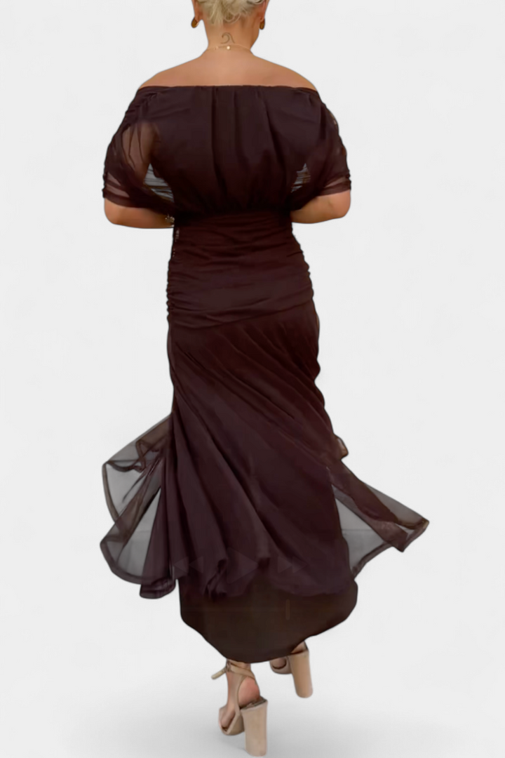 Sophia - Robe Plissée Florale Élégante