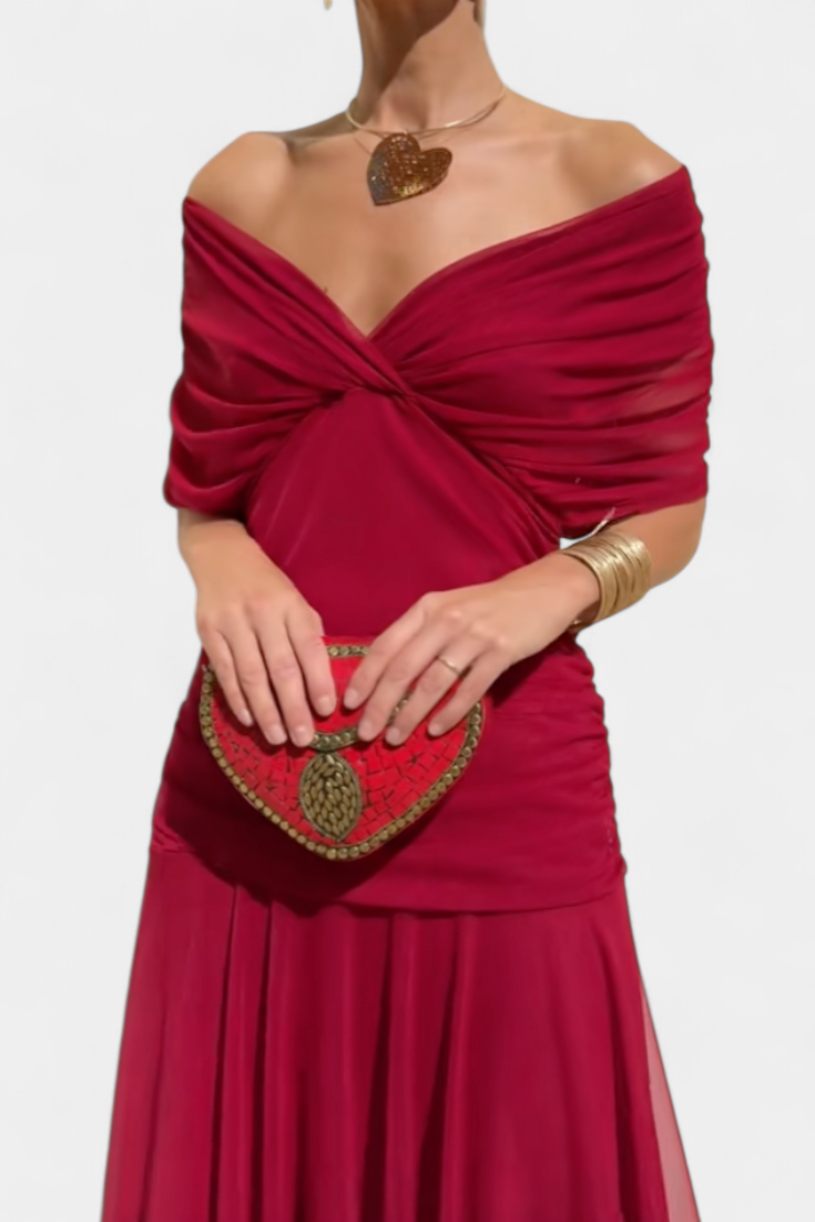 Sophia - Robe Plissée Florale Élégante