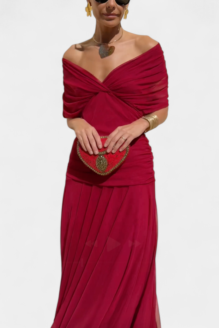 Freya - Robe Fleurie Fluide à Col V