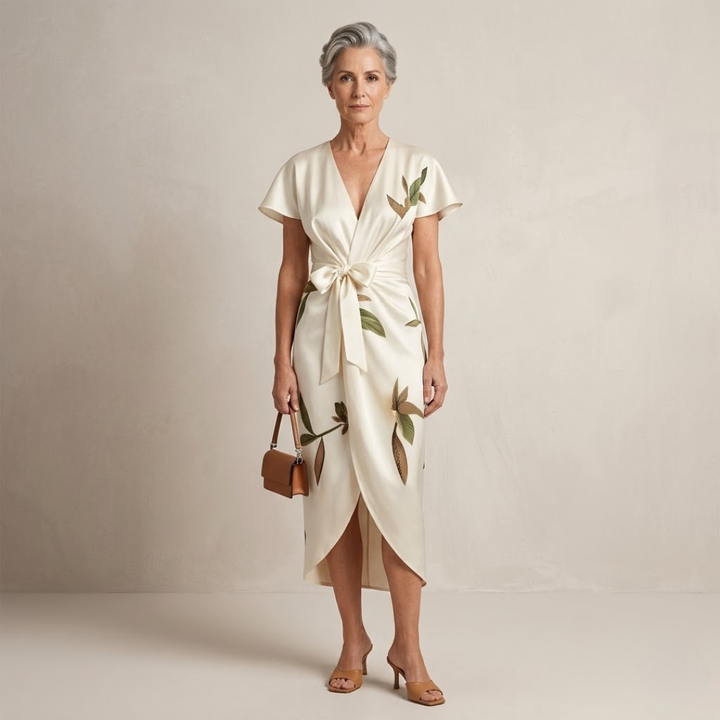 Ruby - Robe Florale Enveloppante Intemporelle
