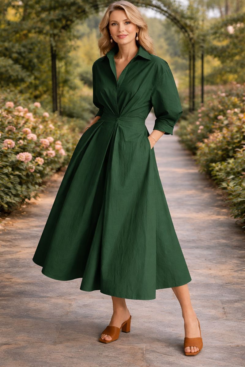 Monroe™ | Robe Maxi Fluide à Devant Croisé