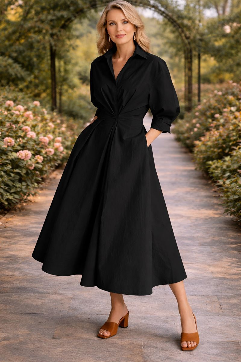 Monroe™ | Robe Maxi Fluide à Devant Croisé