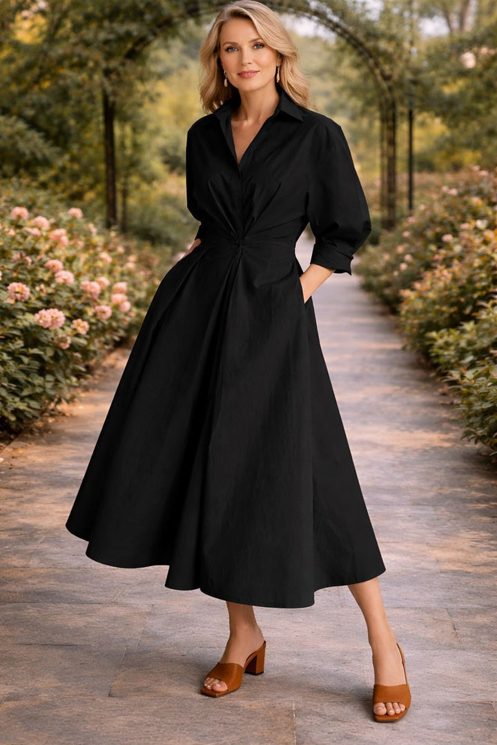 Monroe™ | Robe Maxi Fluide à Devant Croisé