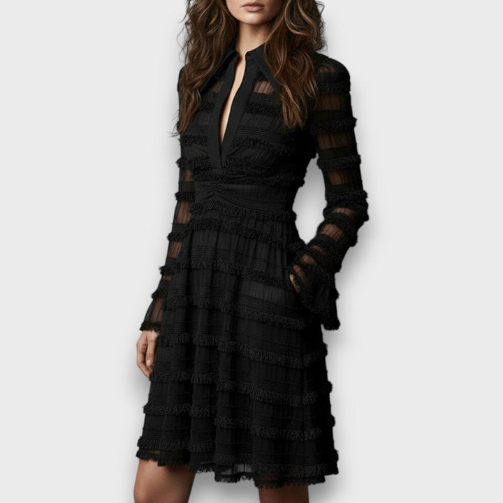 Elodie - Robe Midi Élégante