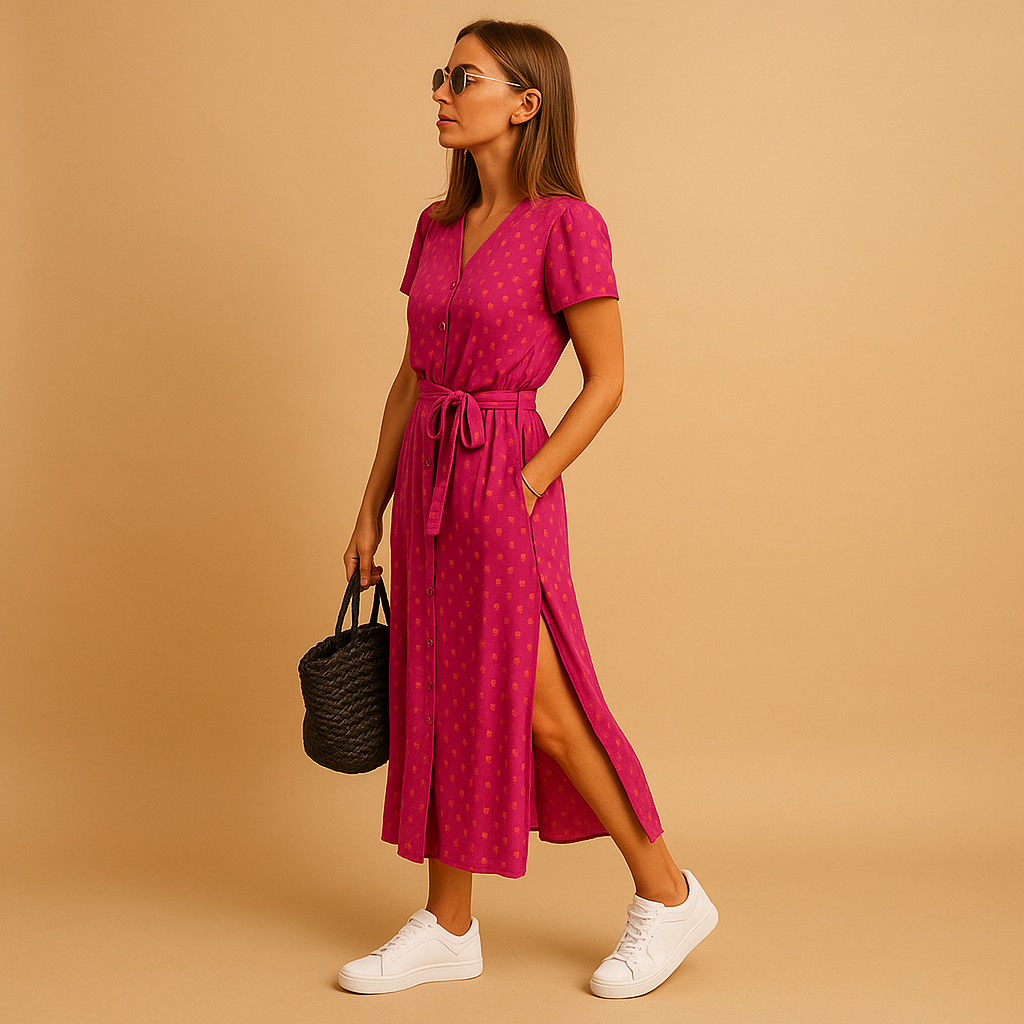 Cassandre™ | Robe Boutonnée Été