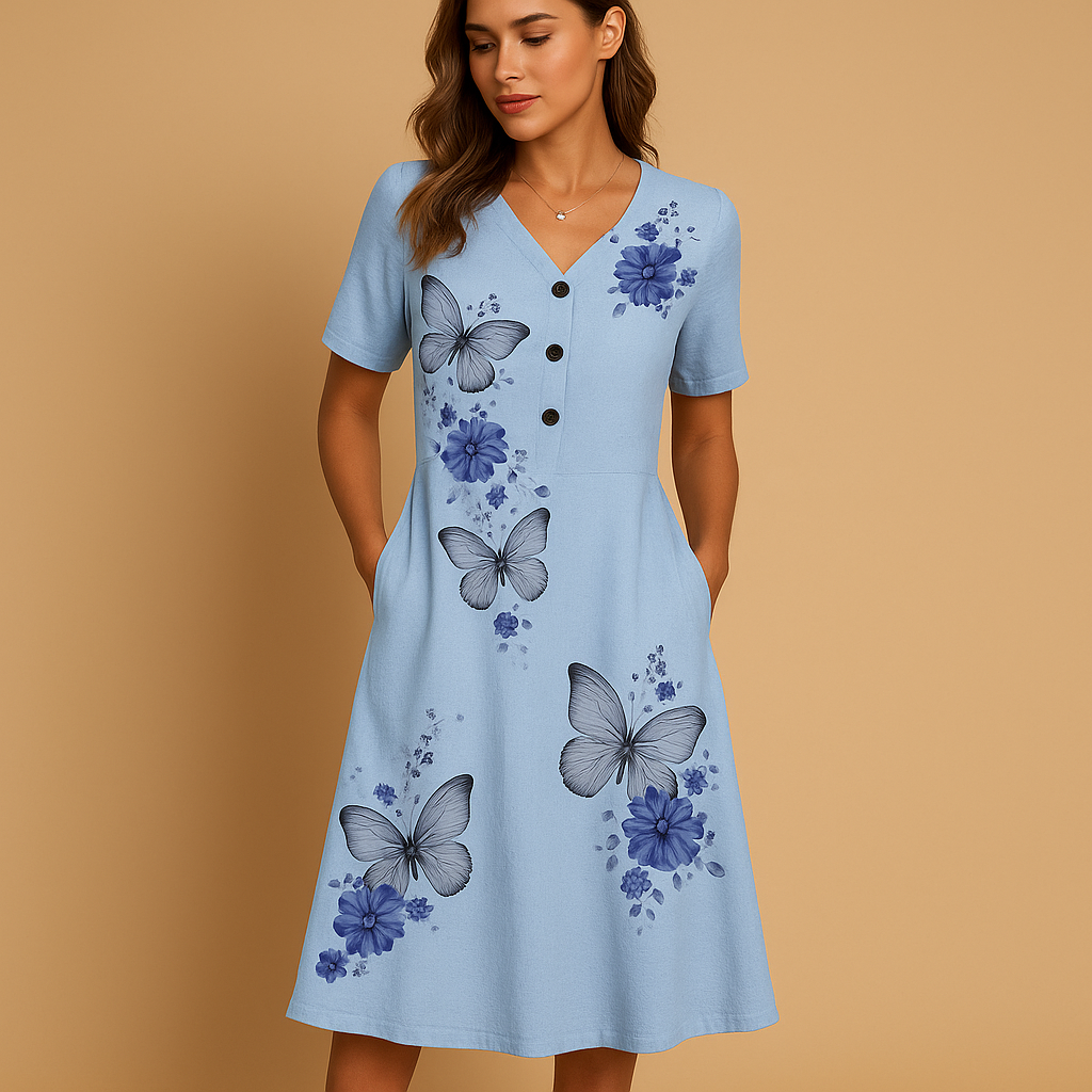 Cécilia™ | Robe Fleurie Féminine