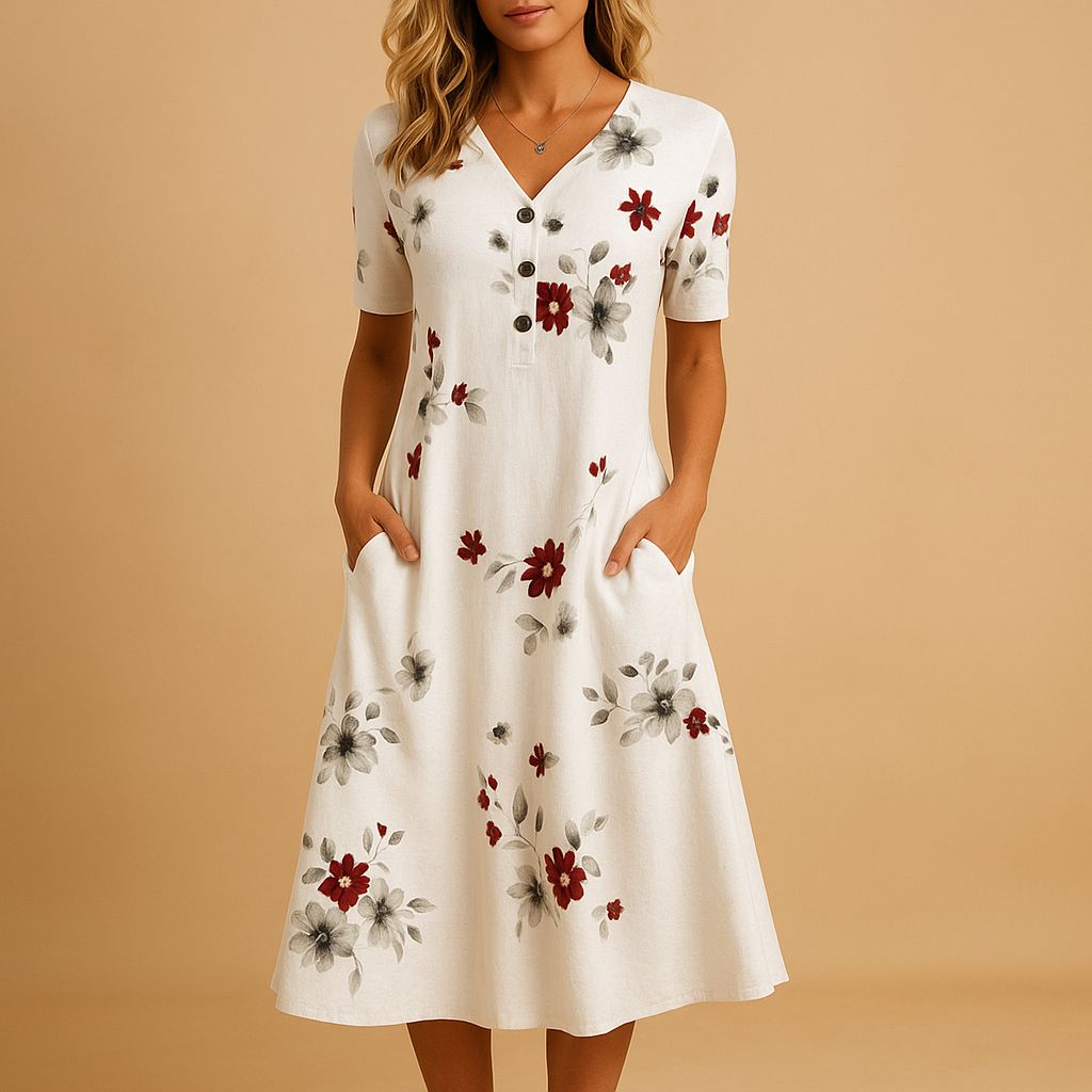 Cécilia™ | Robe Fleurie Féminine