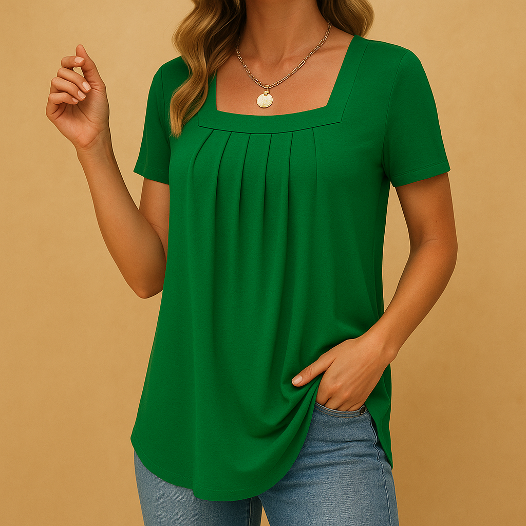 Orianne™ | Blouse Encolure Carrée