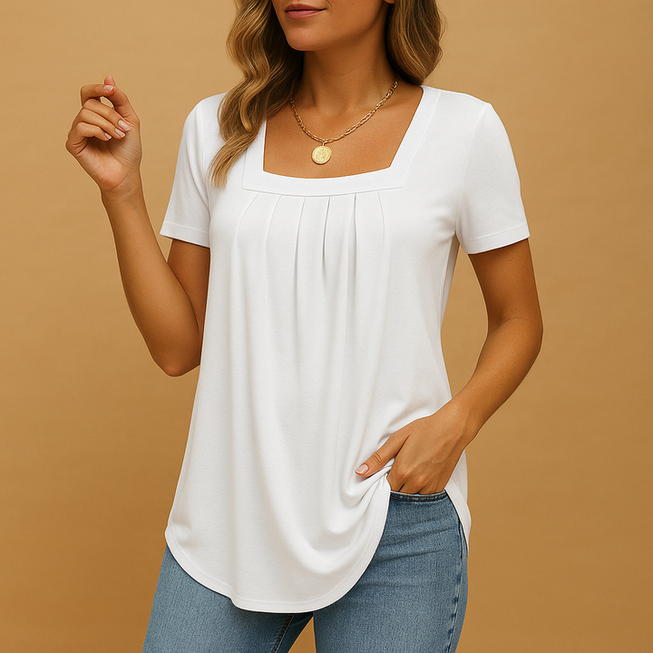 Orianne™ | Blouse Encolure Carrée