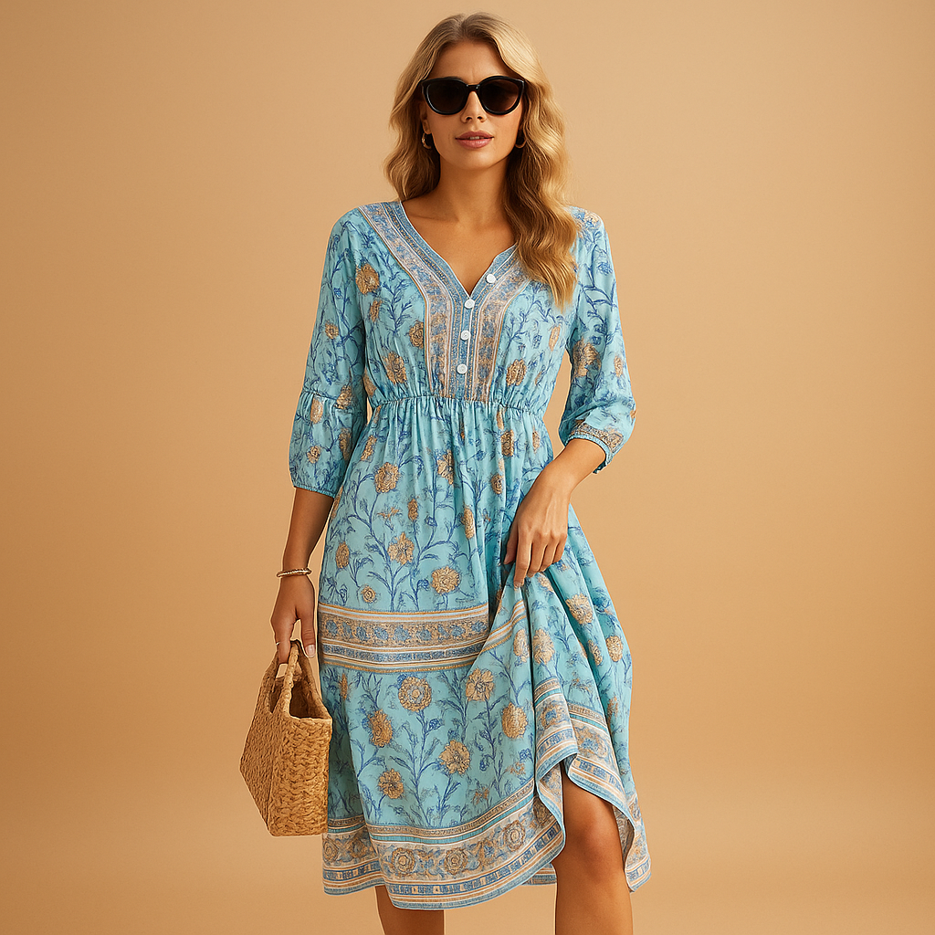 Mirella™ | Robe Bohème Fluide