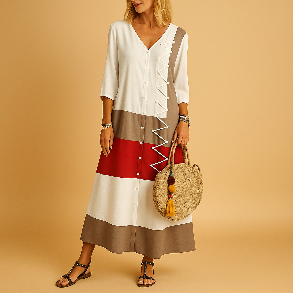 Bérénice™ | Robe Midi Zigzag