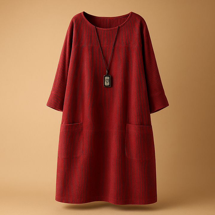 Gisèle™ | Robe Velours Côtelé