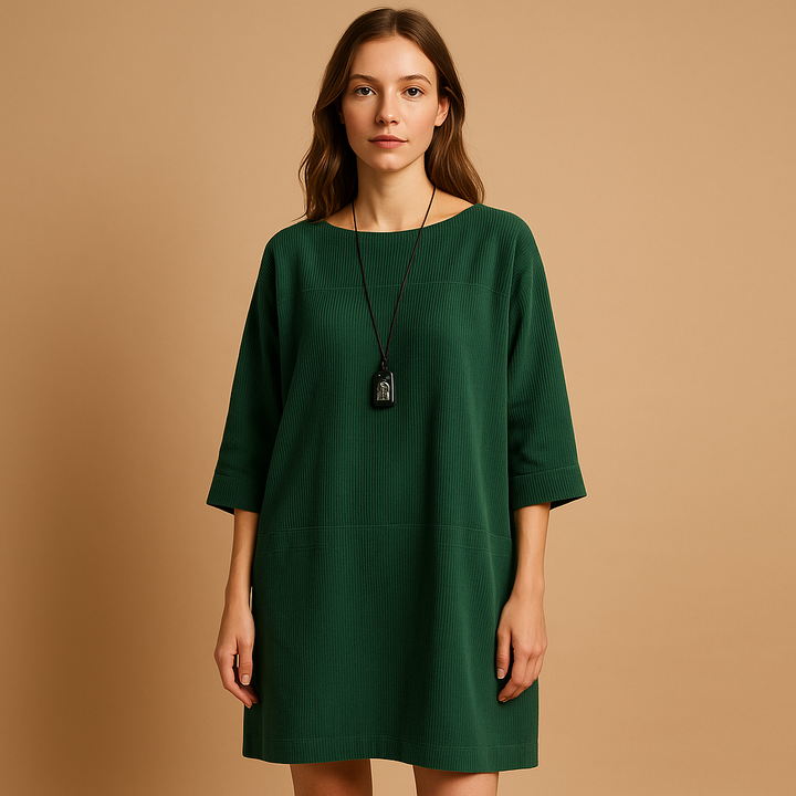 Gisèle™ | Robe Velours Côtelé