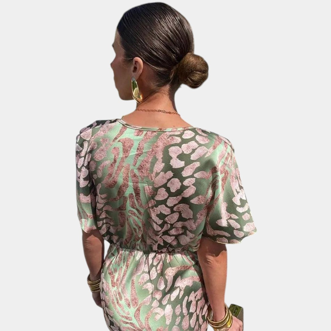 Colette™ | Robe Fleurie Plissée