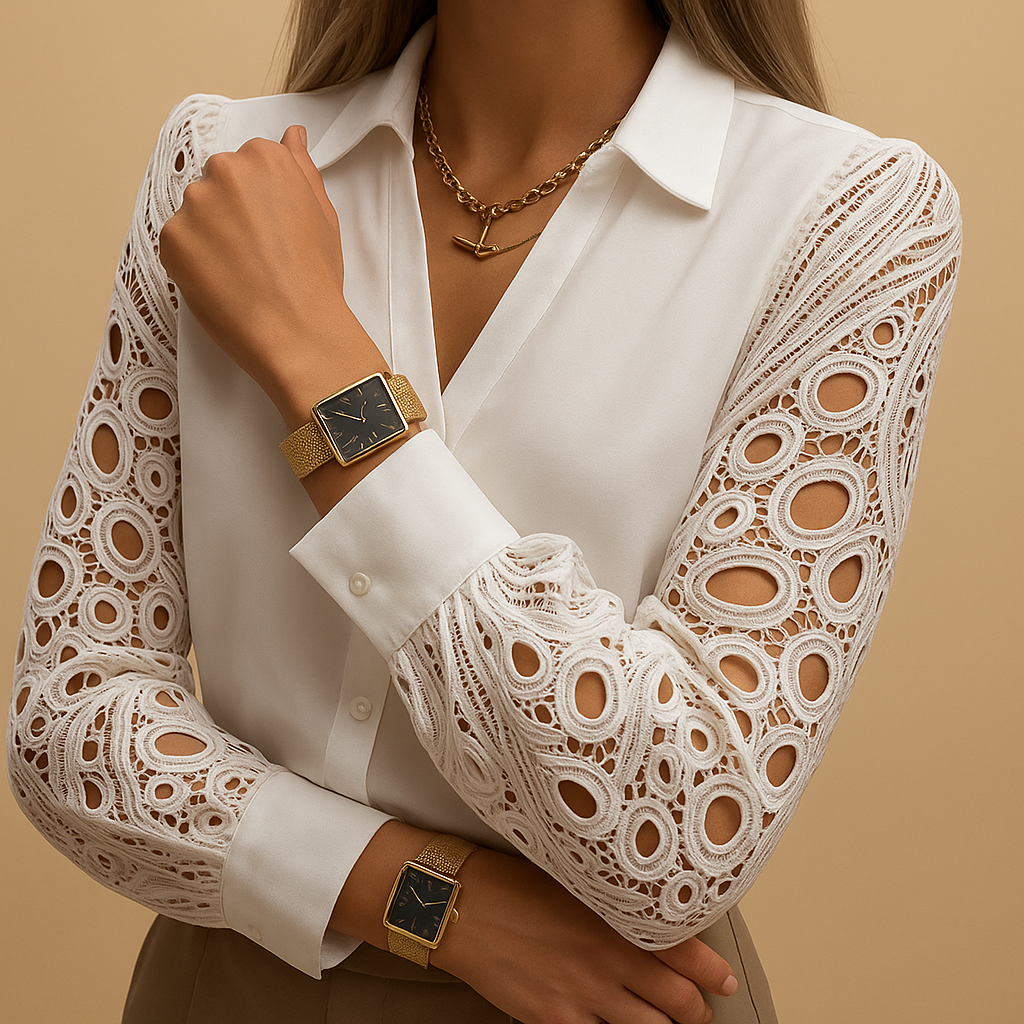 Véronique™ | Blouse Dentelle Chic