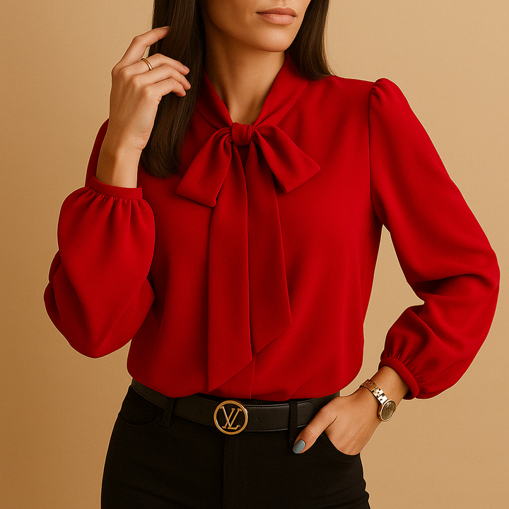Léandre™ | Blouse Détail Nœud