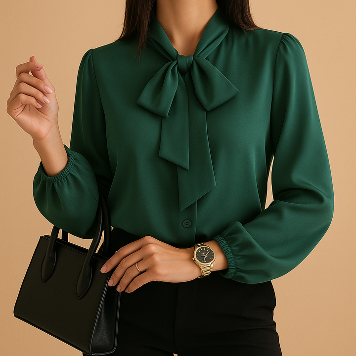 Léandre™ | Blouse Détail Nœud