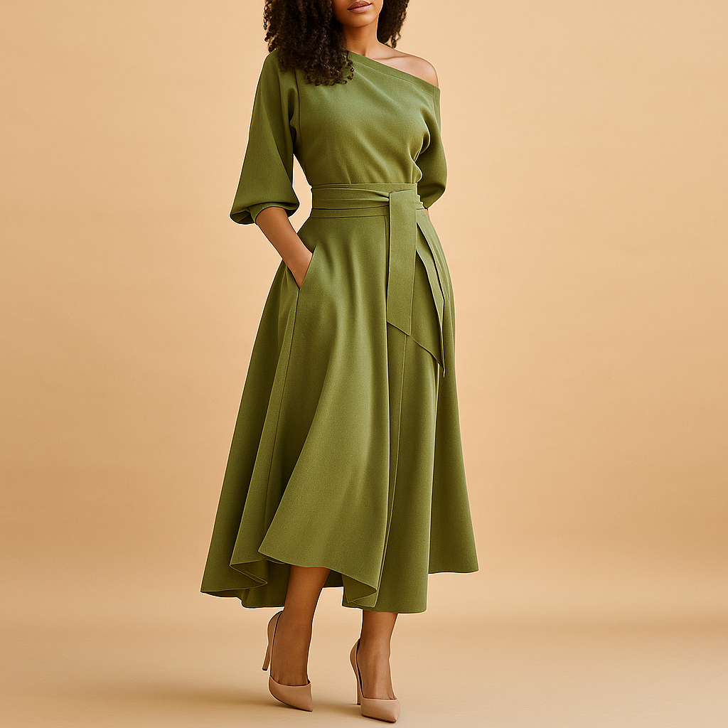 Maïlys™ | Robe Ceinture Élégante