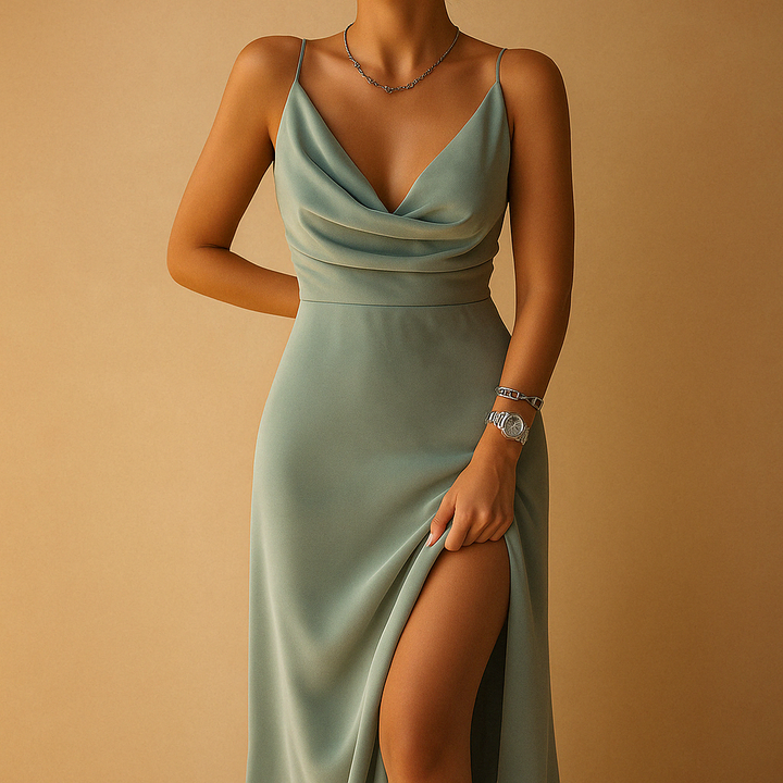 Maëva™ | Robe Maxi Décolleté V