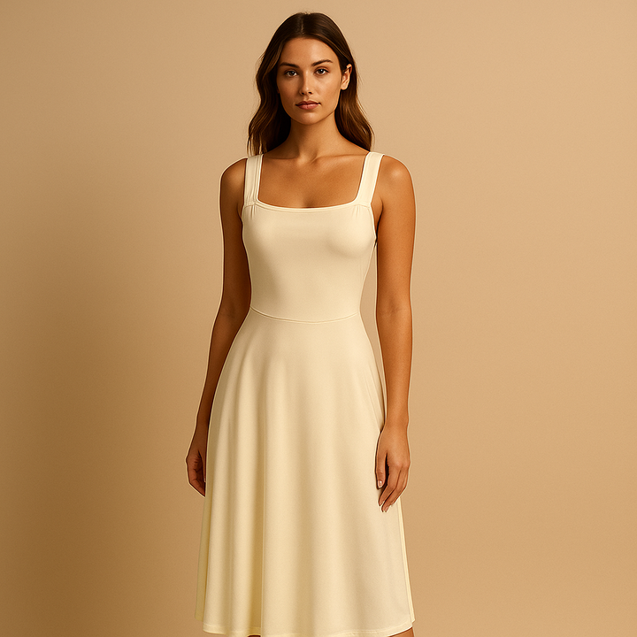 Jeanne™ | Robe Unie Sans Manches