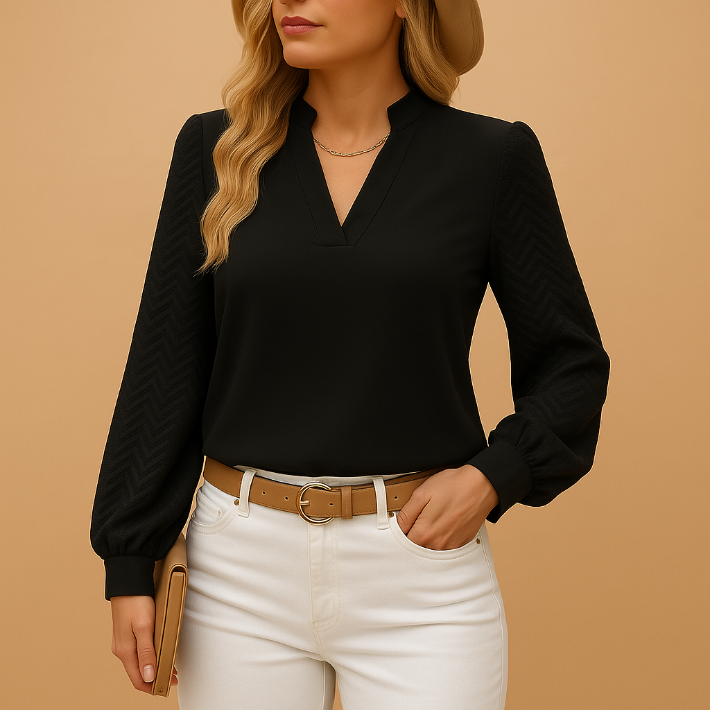 Salomée™ | Top Col V Chic