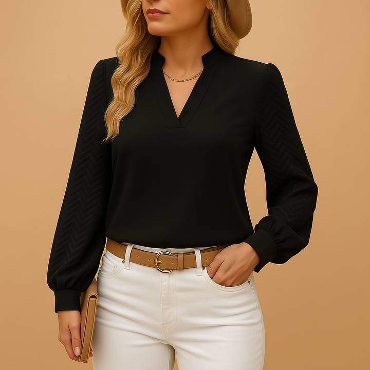 Salomée™ | Top Col V Chic