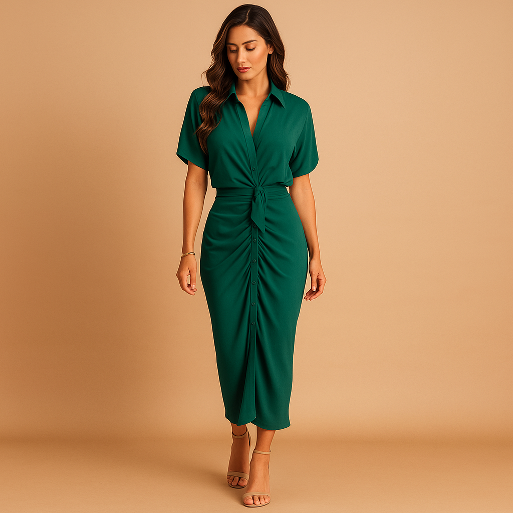 Isaline™ | Robe Longue Drapée