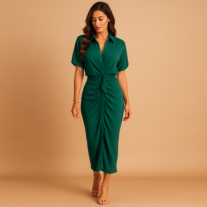 Isaline™ | Robe Longue Drapée