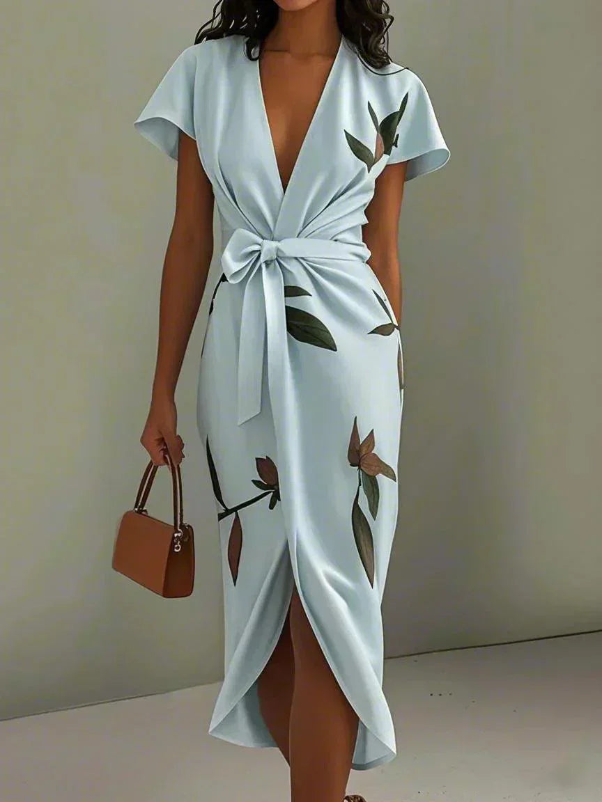 Ruby - Robe Florale Enveloppante Intemporelle