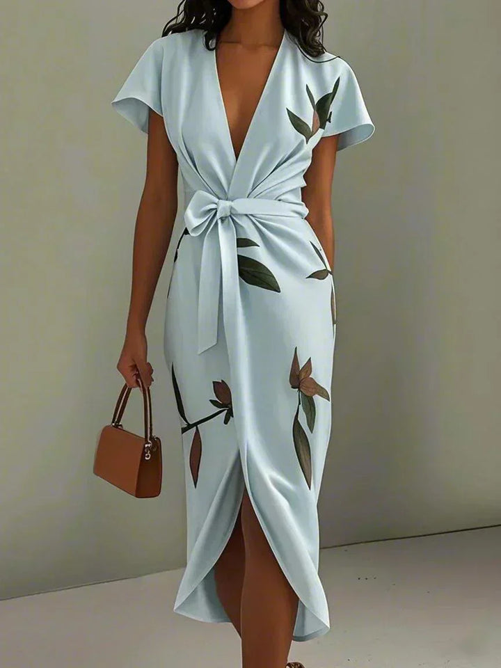 Ruby - Robe Florale Enveloppante Intemporelle