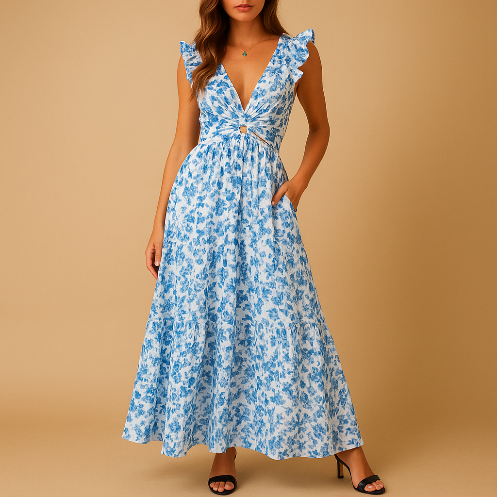 Ophélia™ | Robe Maxi Volants