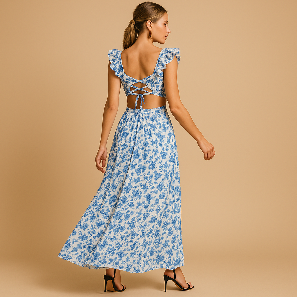Ophélia™ | Robe Maxi Volants
