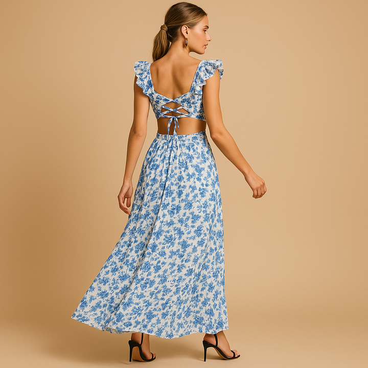 Ophélia™ | Robe Maxi Volants