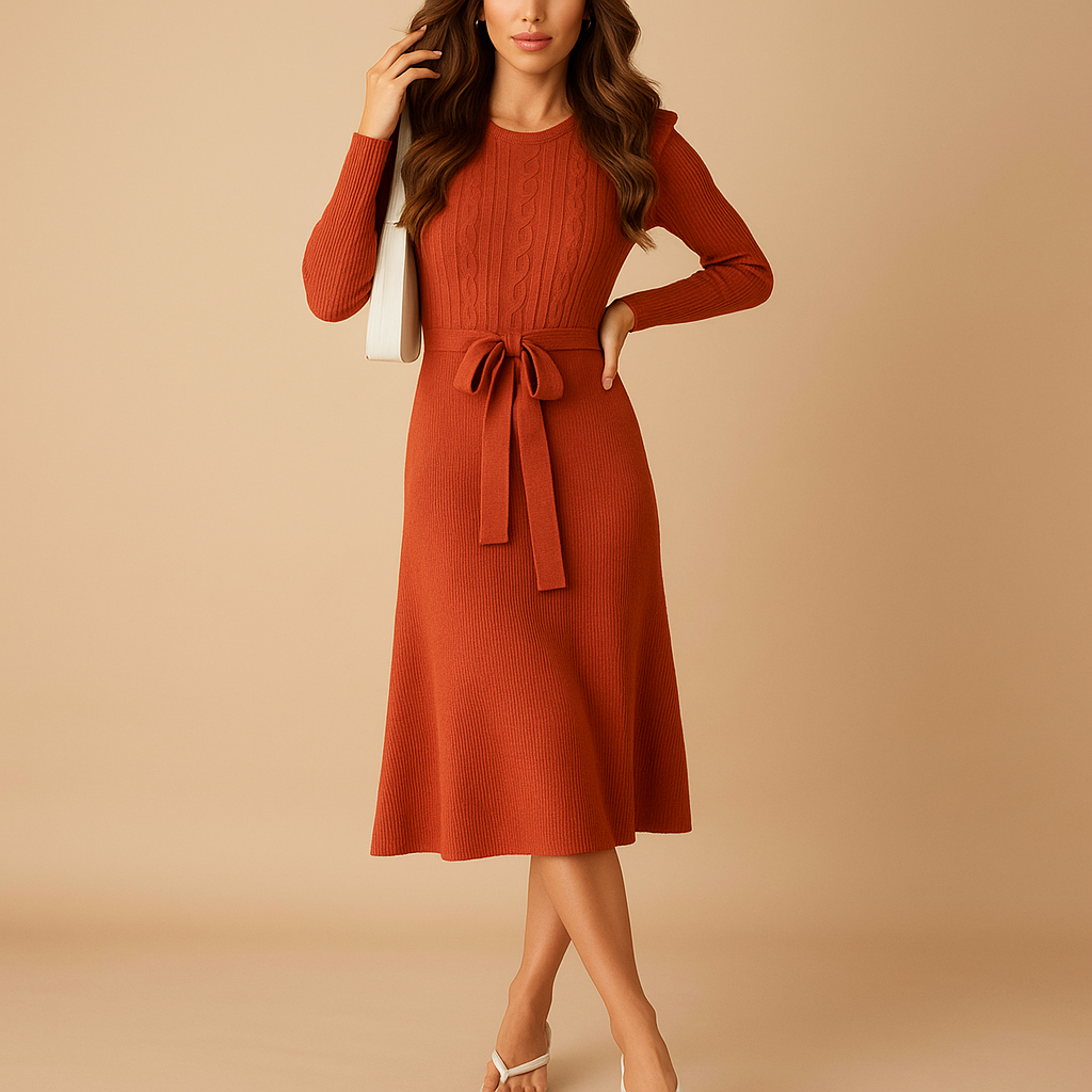 Lauriane™ | Robe Maille Automne
