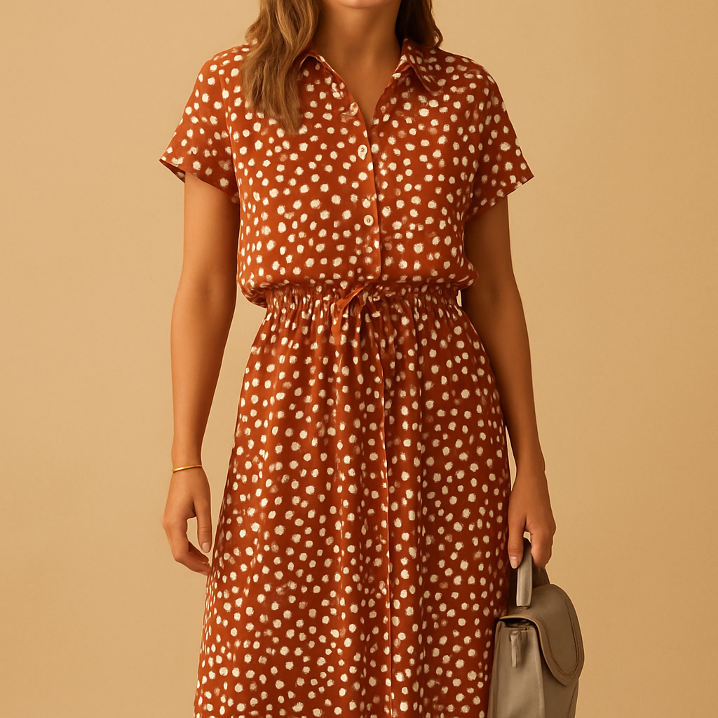 Philippine™ | Robe Midi à Pois