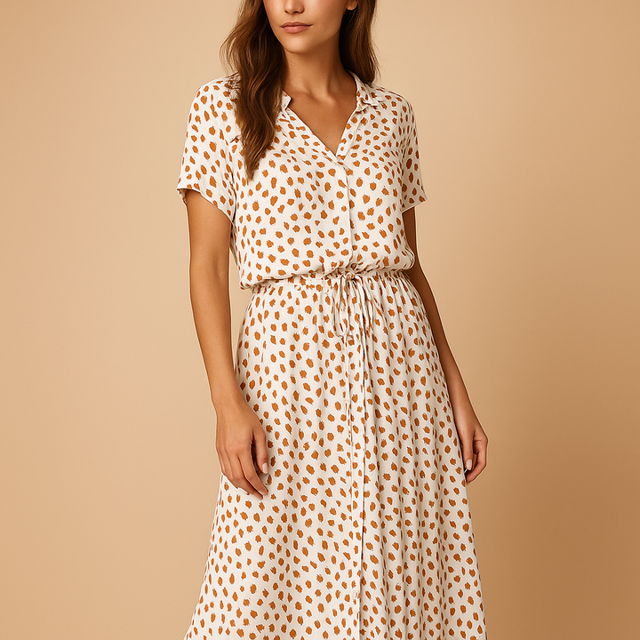 Philippine™ | Robe Midi à Pois
