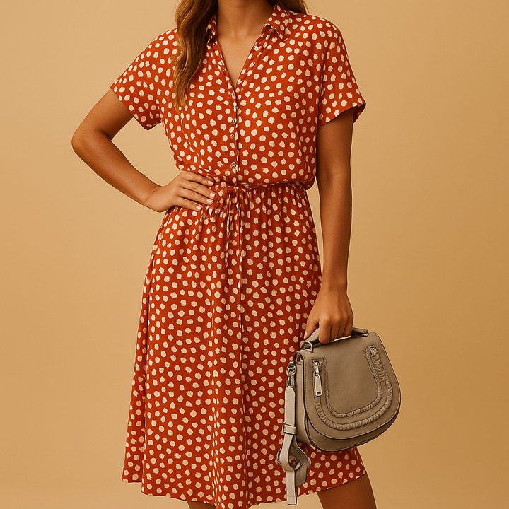 Philippine™ | Robe Midi à Pois