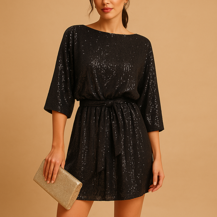 Isadora™ | Robe Pailletée Volants