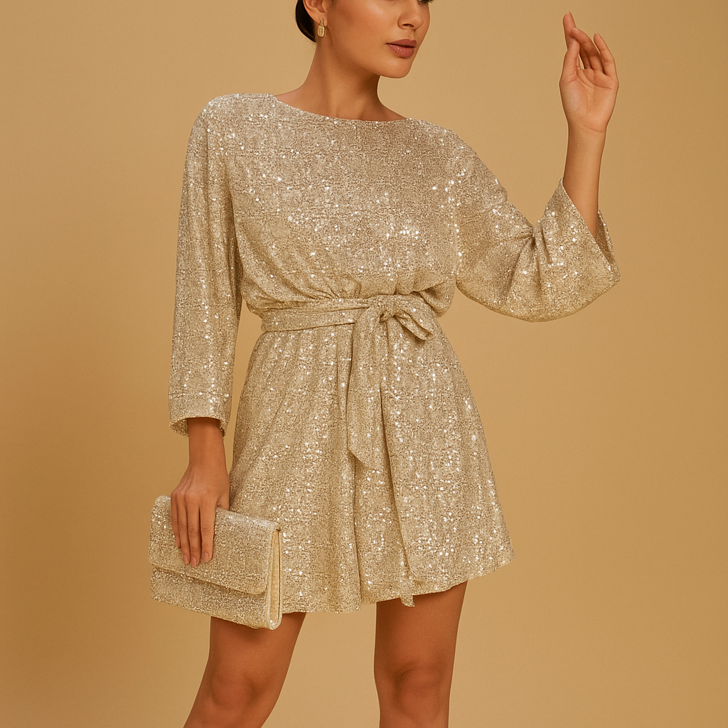 Isadora™ | Robe Pailletée Volants