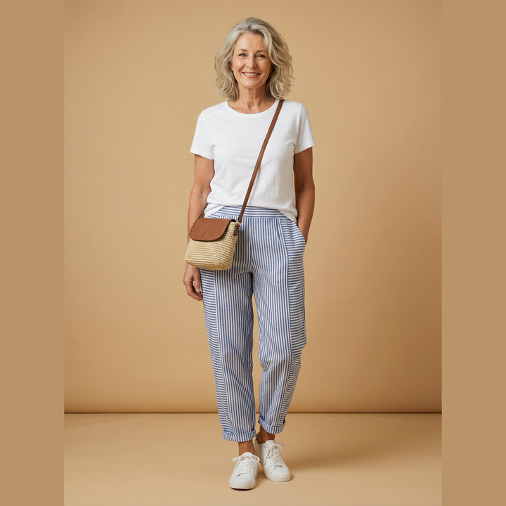 Clara | Pantalon rayé