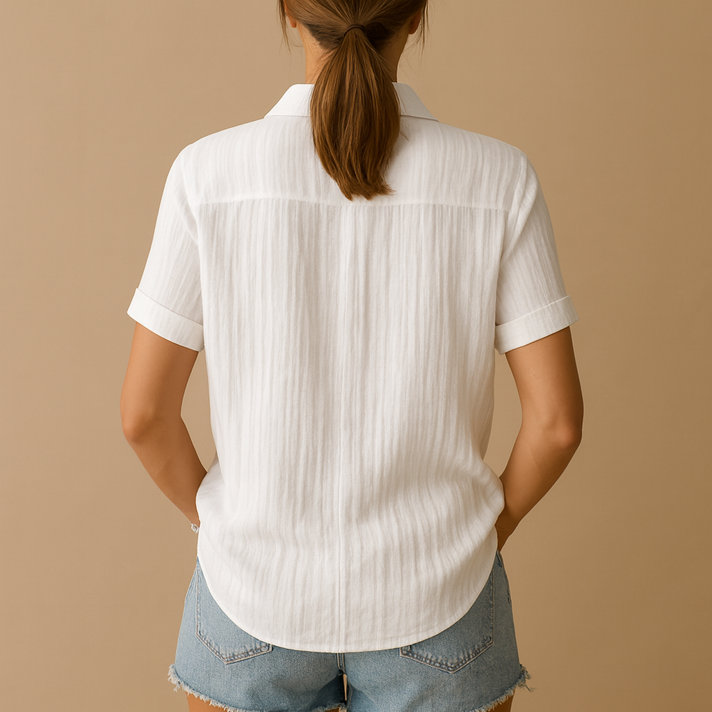 Céline™ | Chemisier Coton Classique