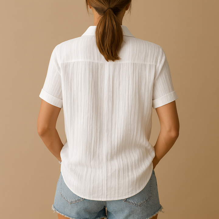 Céline™ | Chemisier Coton Classique