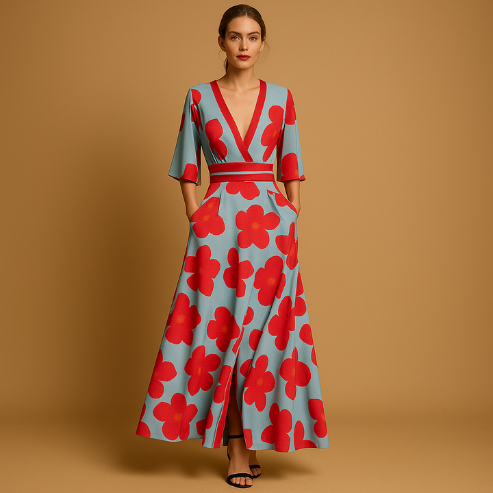 Roseline™ | Robe Longue Fleurie