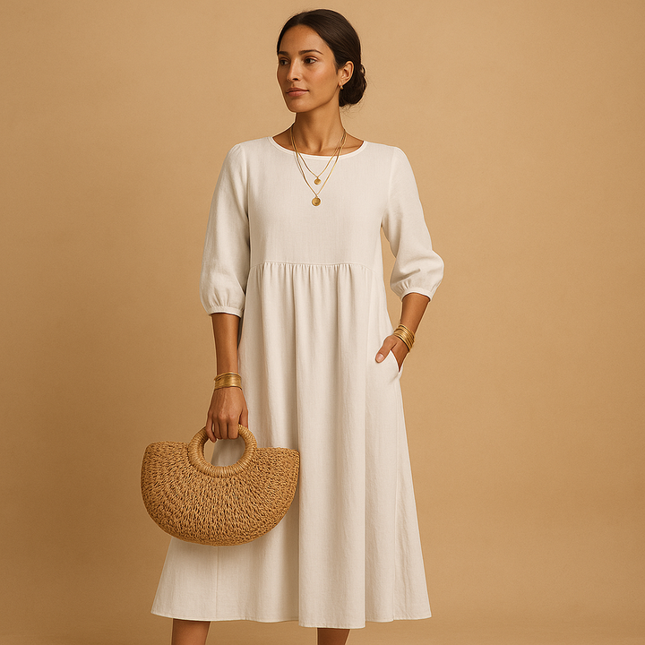 Coralie™ | Robe Longue Col Rond