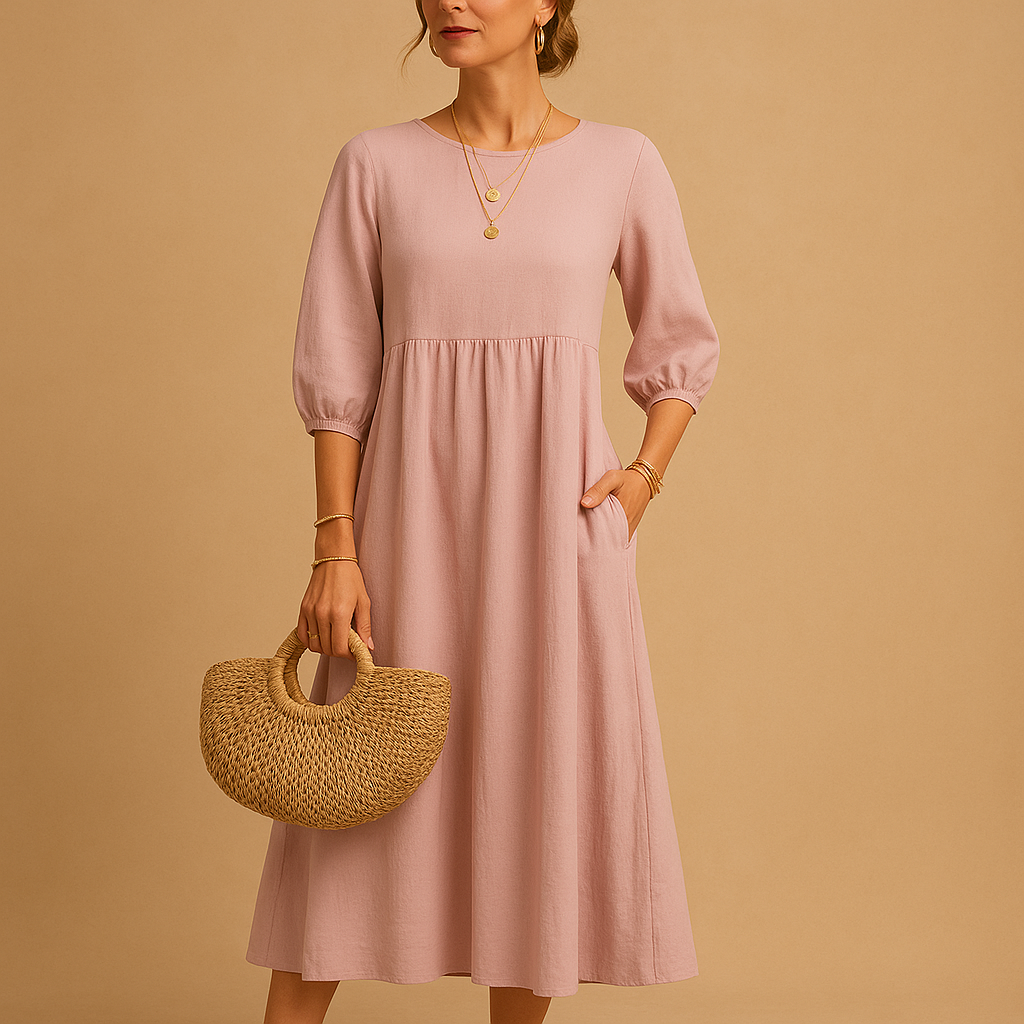 Coralie™ | Robe Longue Col Rond