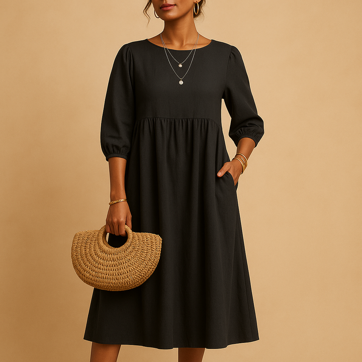 Coralie™ | Robe Longue Col Rond